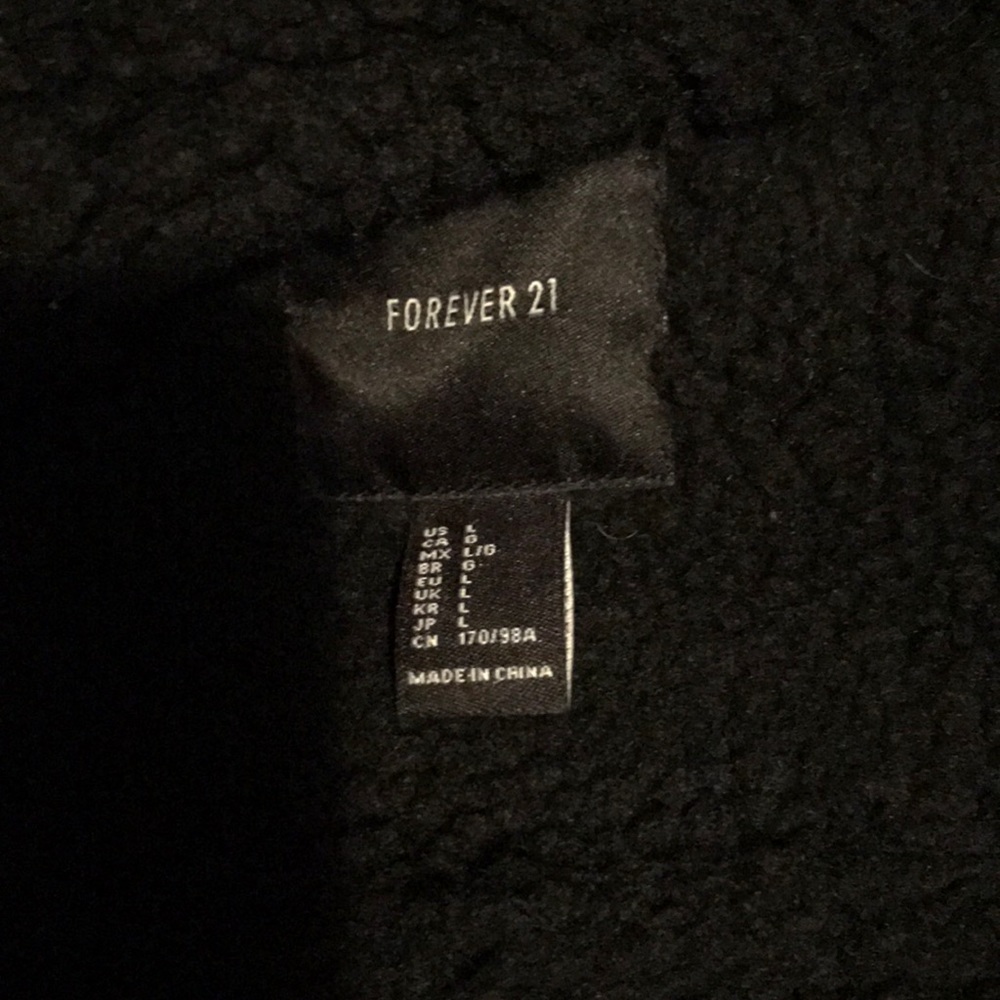 Blue suede coat/black Sherpa inside